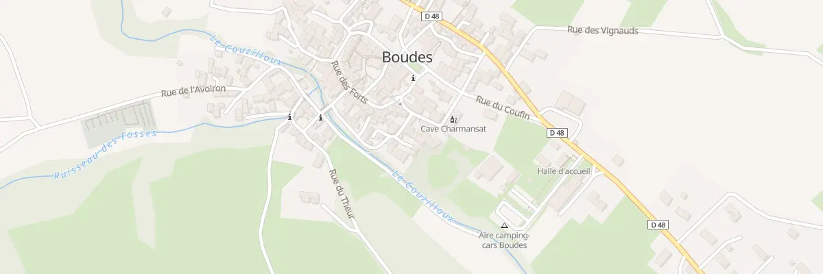 Plan du 9014 Rue du Couzillou à Boudes