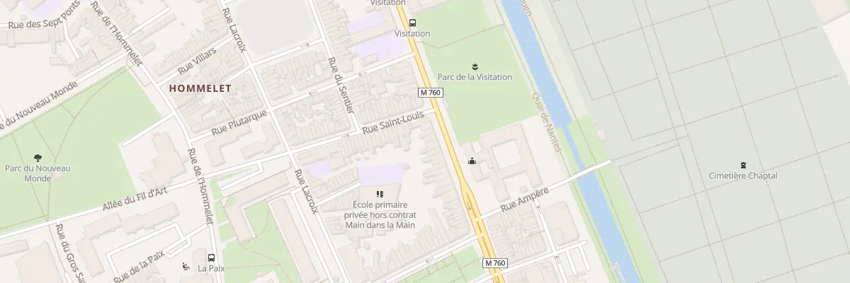 Plan du 133 Bd de Strasbourg à Roubaix