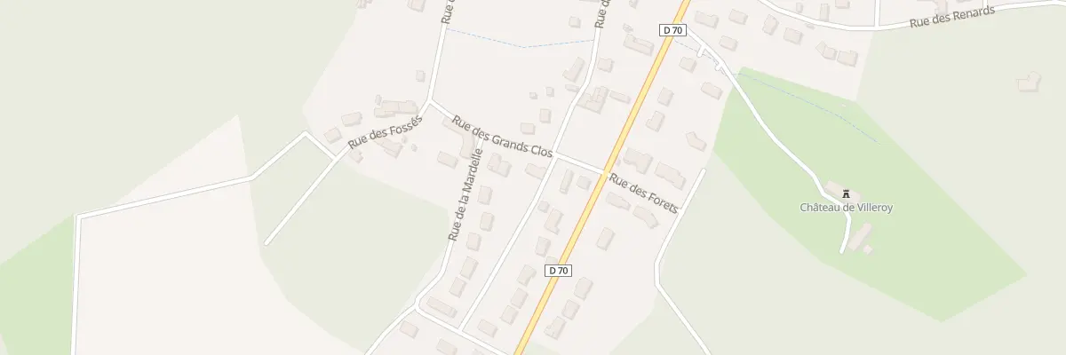 Plan du 3 Rue des Grands Clos à Villeroy