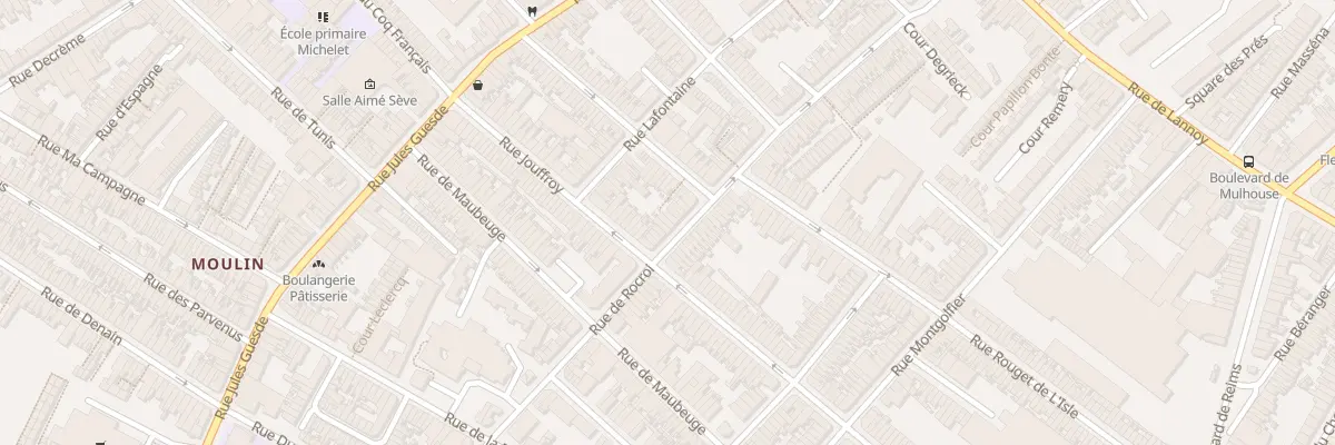 Plan du 72 Rue de Rocroi à Roubaix