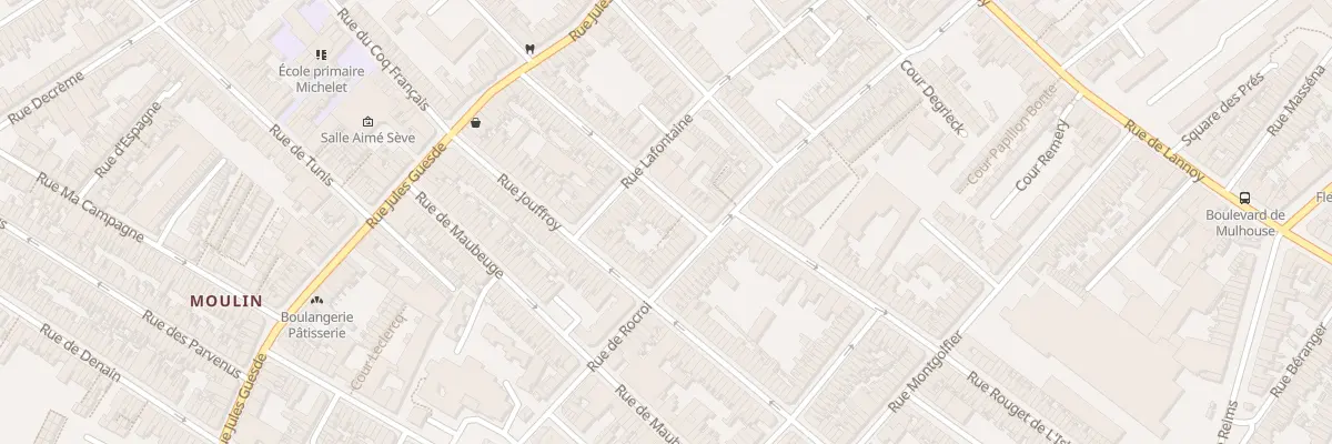 Plan du 54 Rue Duguesclin à Roubaix