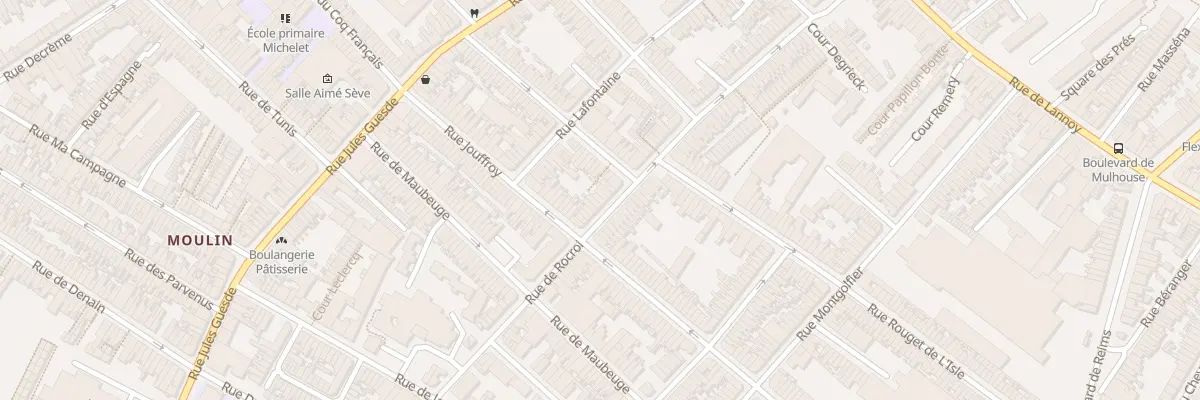 Plan du 70 Rue de Rocroi à Roubaix