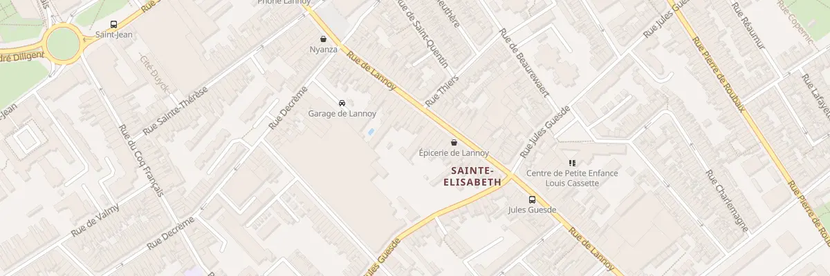 Plan du 174 Rue de Lannoy à Roubaix