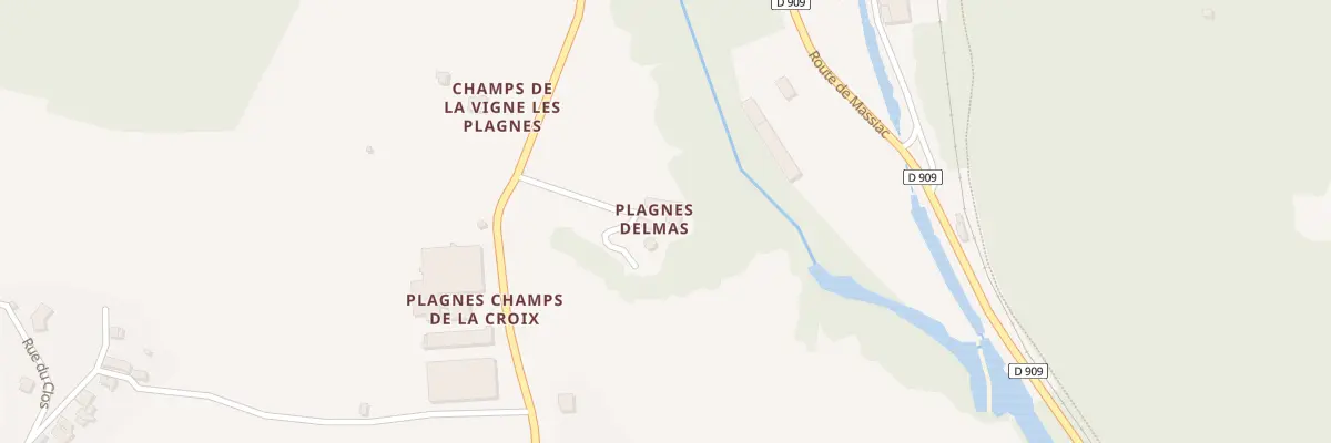Plan du 5476 Les Plagnes à Blesle