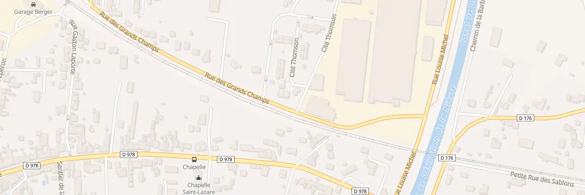 Plan du 7 Rue des Grands Champs à Nevers