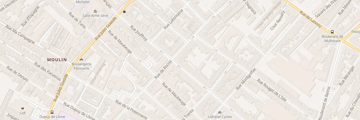 Plan du 113 Rue de Rocroi à Roubaix
