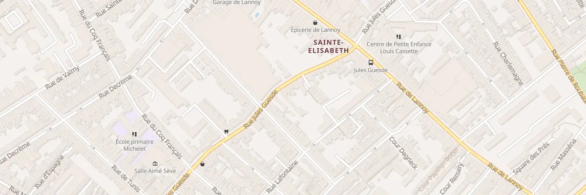 Plan du 134 Rue Jules Guesde à Roubaix