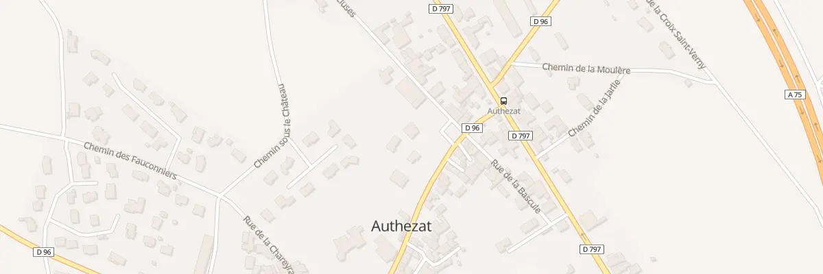 Plan du 1 Rue des Recluses à Authezat
