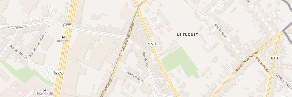 Plan du 307 Rue du Virolois à Wattrelos