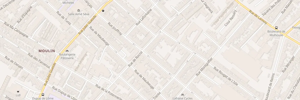 Plan du 111 Rue de Rocroi à Roubaix