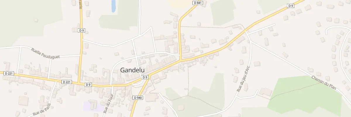 Plan du 2 Gr Grande Rue à Gandelu