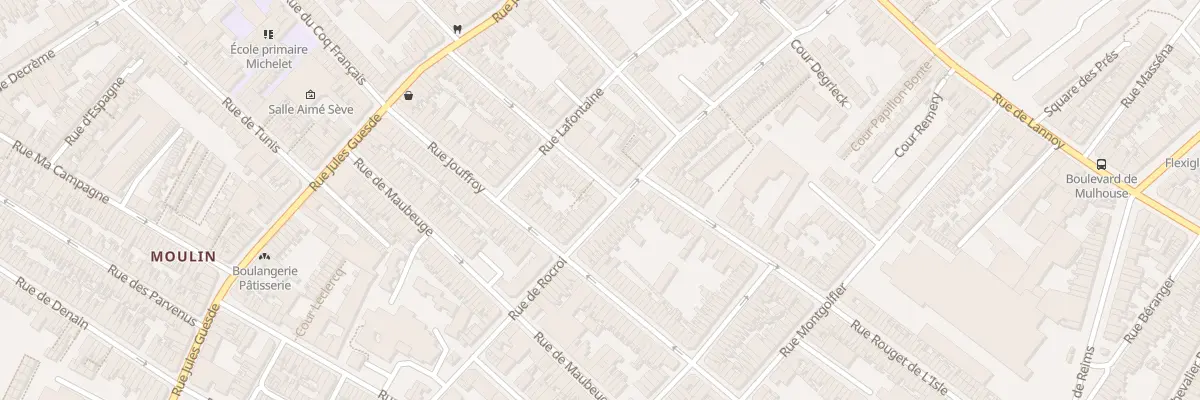 Plan du 62 Rue de Rocroi à Roubaix