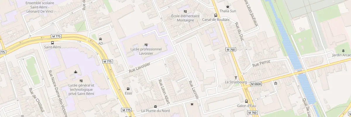Plan du 39 Rue Lacroix à Roubaix