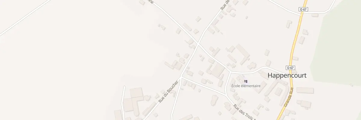 Plan du 6 Rue du Boucher à Happencourt