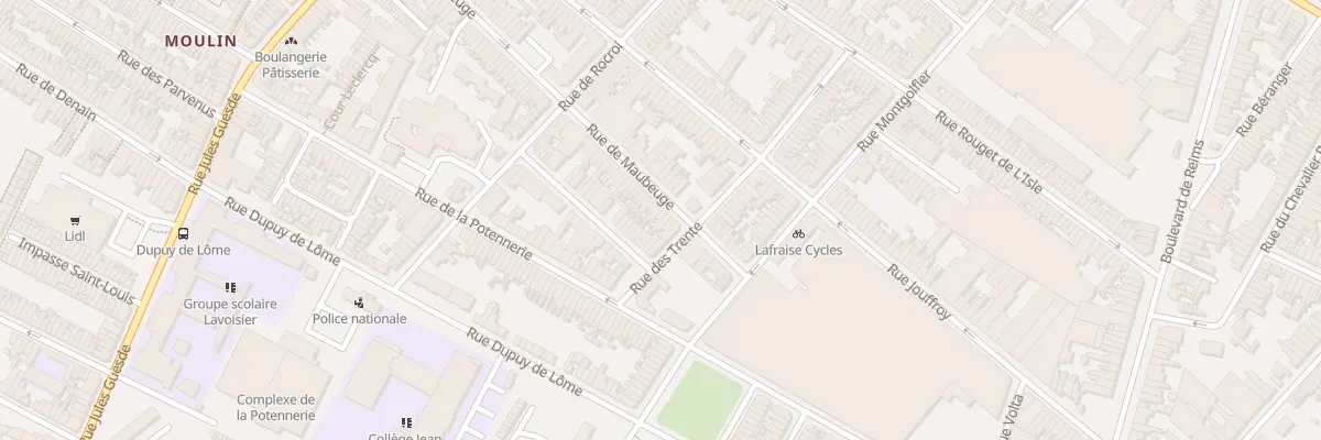 Plan du 112 Rue de Maubeuge à Roubaix
