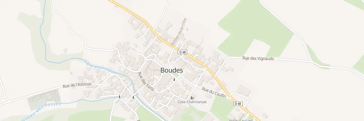 Plan du 9001 Rue de la Barreyre à Boudes