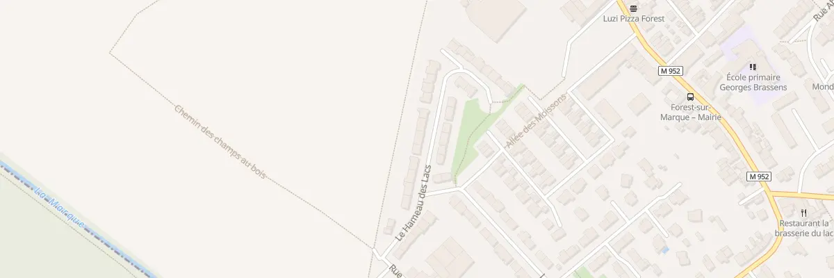 Plan du 110 Le Hameau des Lacs à Forest-sur-Marque
