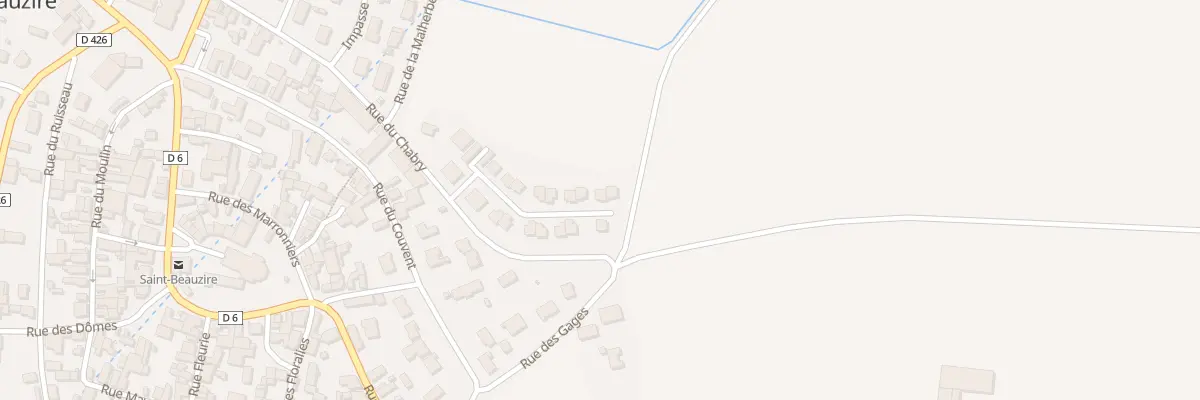 Plan du 19 Rue Major Thibault Miloche à Saint-Beauzire
