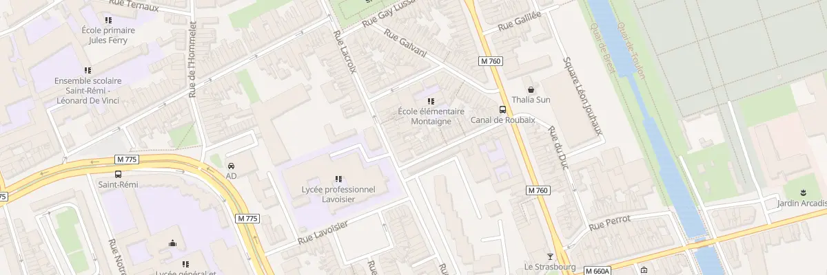 Plan du 48 Rue Lacroix à Roubaix