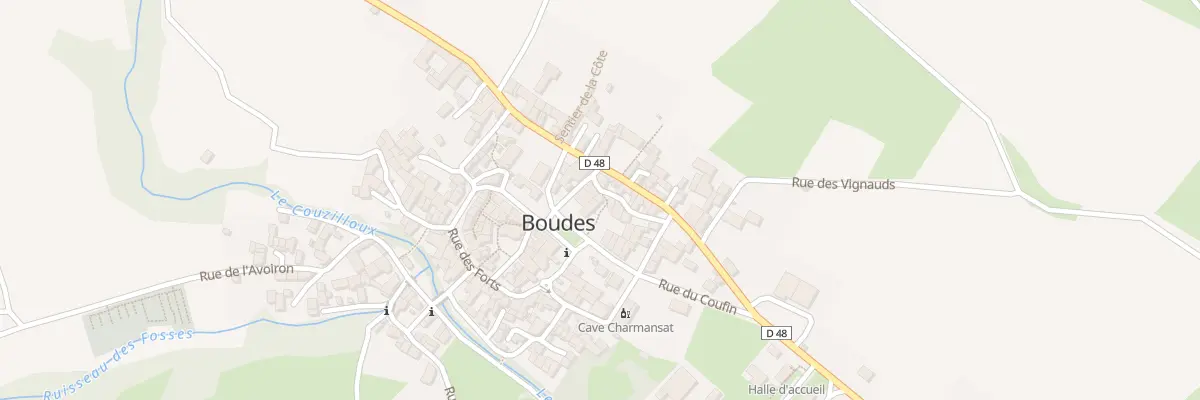 Plan du 5001 Pl de la Mairie à Boudes