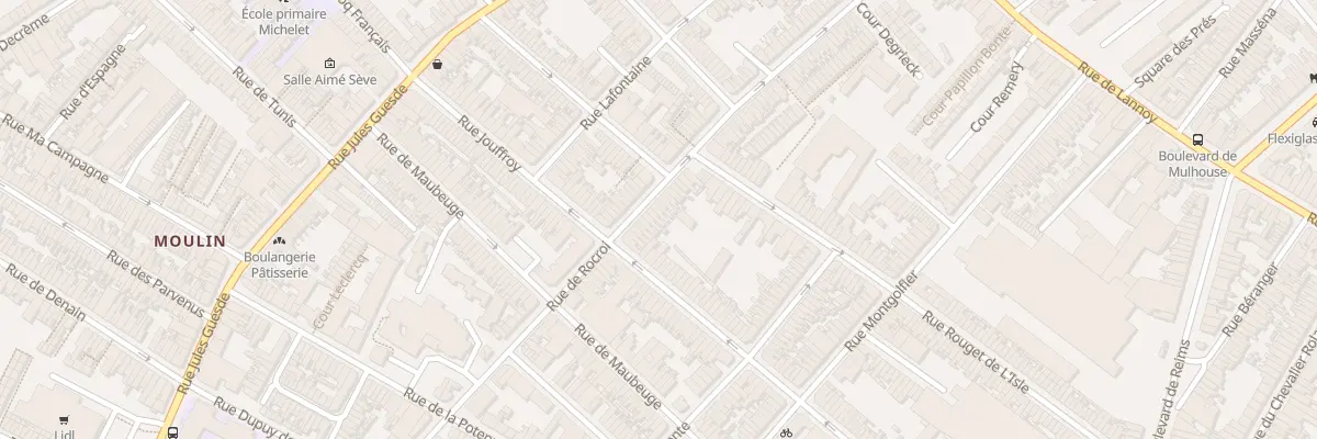 Plan du 103 Rue de Rocroi à Roubaix