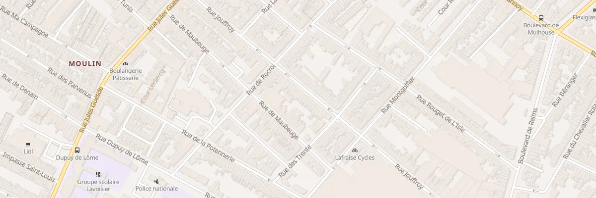 Plan du 96 Rue Jouffroy à Roubaix