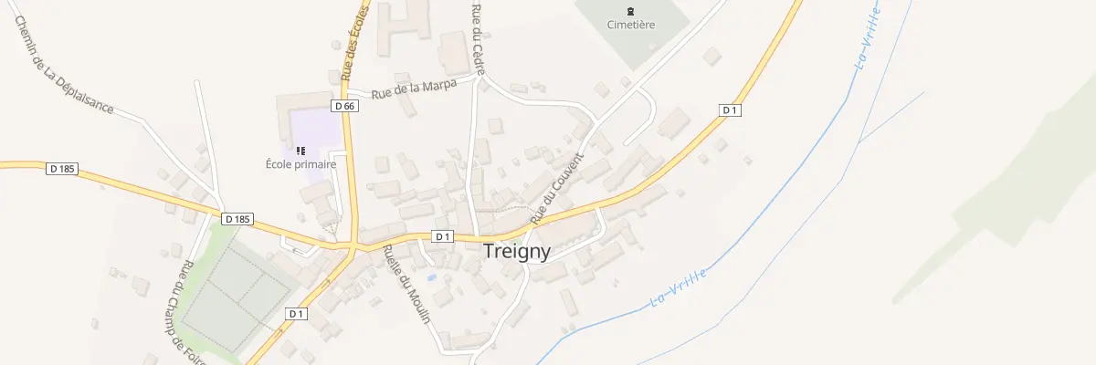 Plan du 5 Rue du Couvent à Treigny-Perreuse-Sainte-Colombe