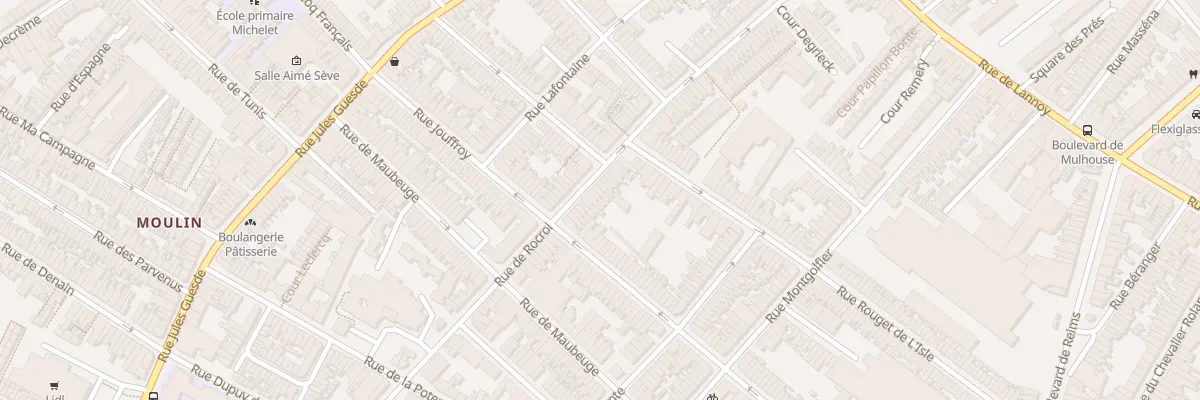 Plan du 101 Rue de Rocroi à Roubaix