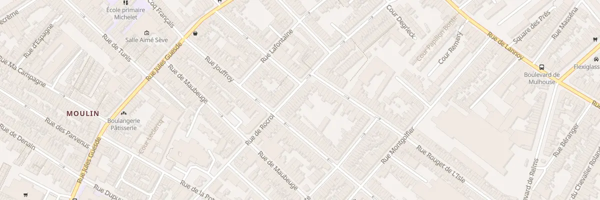 Plan du 99 Rue de Rocroi à Roubaix