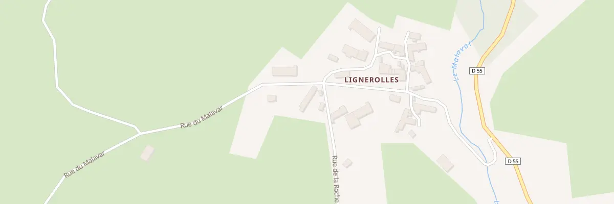 Plan du 5180 Lignerolles à Saint-Poncy