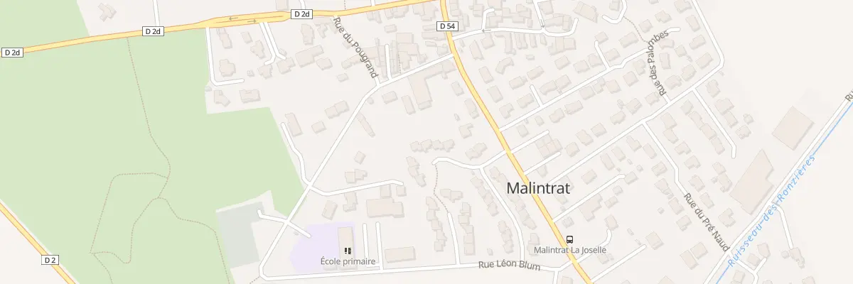 Plan du 9 Rue de la Résistance à Malintrat
