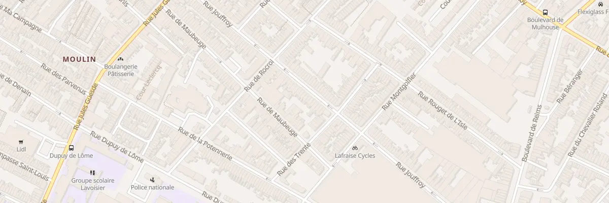 Plan du 102 Rue Jouffroy à Roubaix