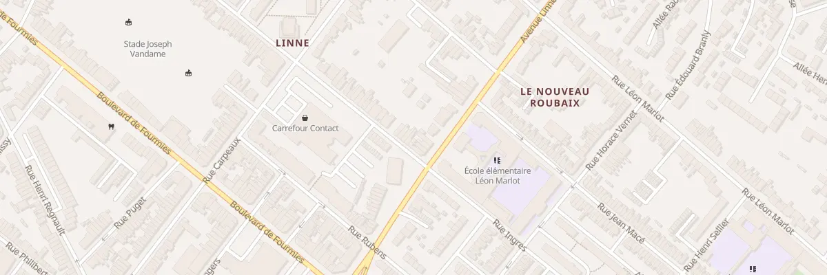 Plan du 205 Rue Ingres à Roubaix