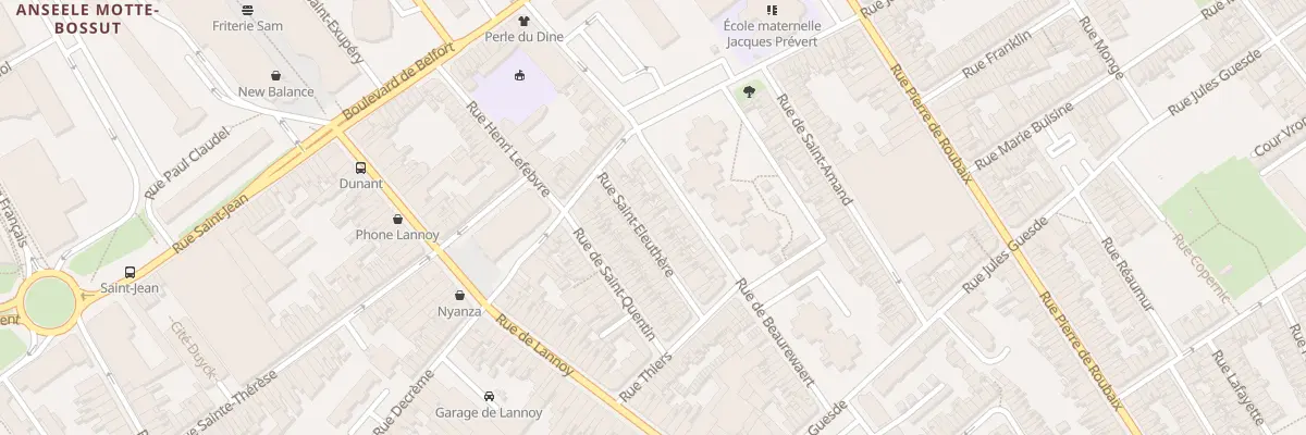 Plan du 13 Rue Saint-Eleuthère à Roubaix