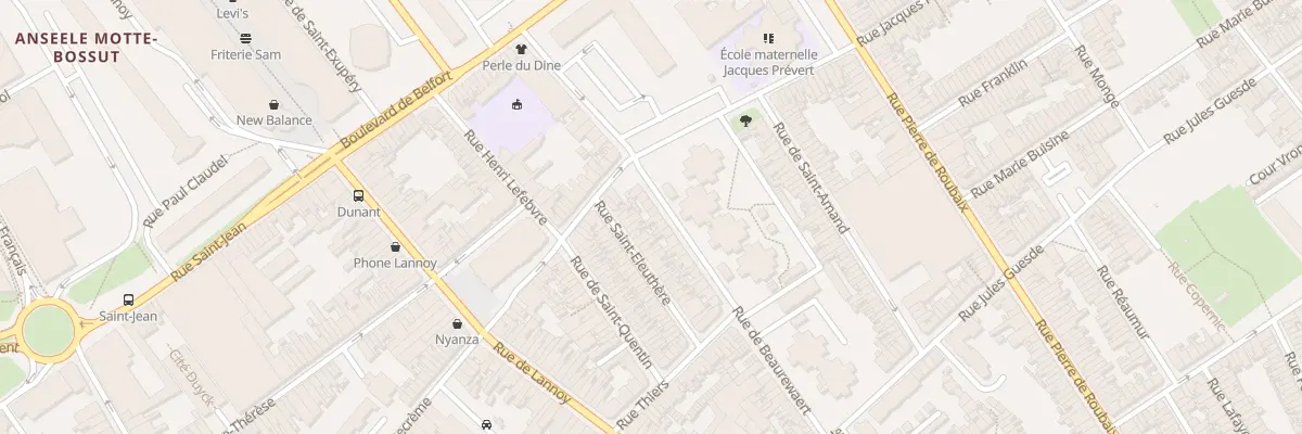Plan du 82 Rue Beaurewaert à Roubaix