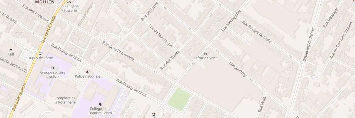 Plan du 124 Rue de Maubeuge à Roubaix