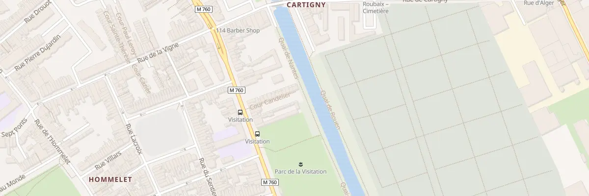 Plan du 11 Vc C Candelier Bd Strasbourg à Roubaix