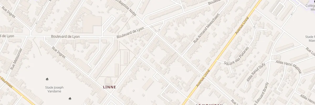 Plan du 13 Rue Carpeaux à Roubaix