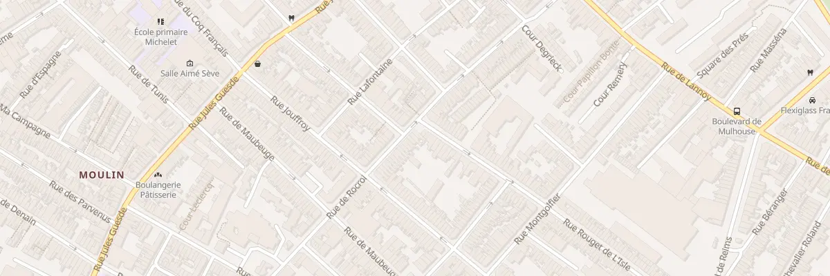 Plan du 87 Rue de Rocroi à Roubaix