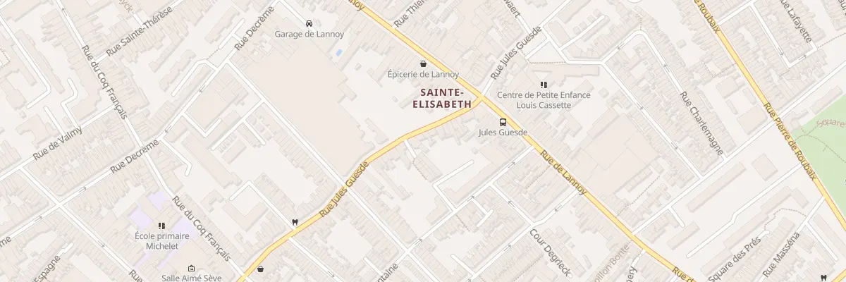 Plan du 146B Rue Jules Guesde à Roubaix