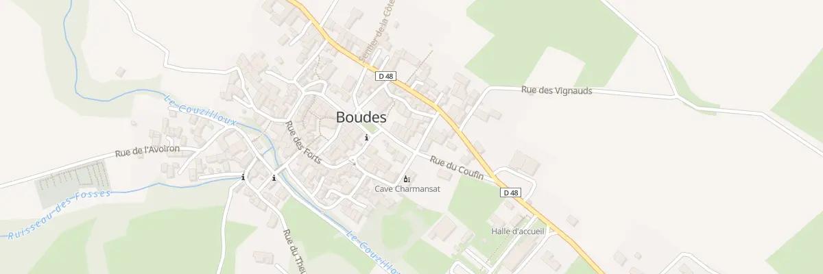 Plan du 9005 Rue du Coufin à Boudes