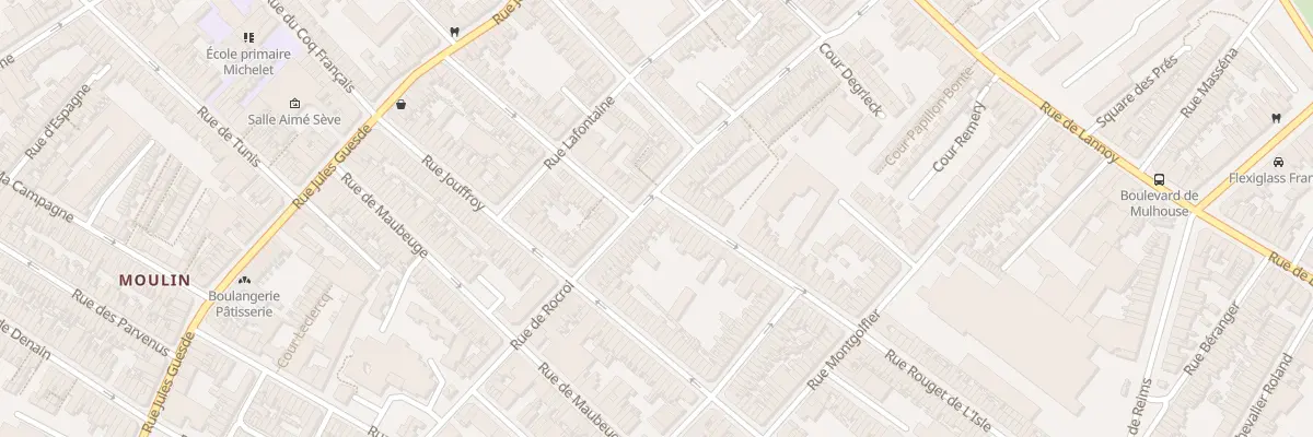Plan du 85 Rue de Rocroi à Roubaix
