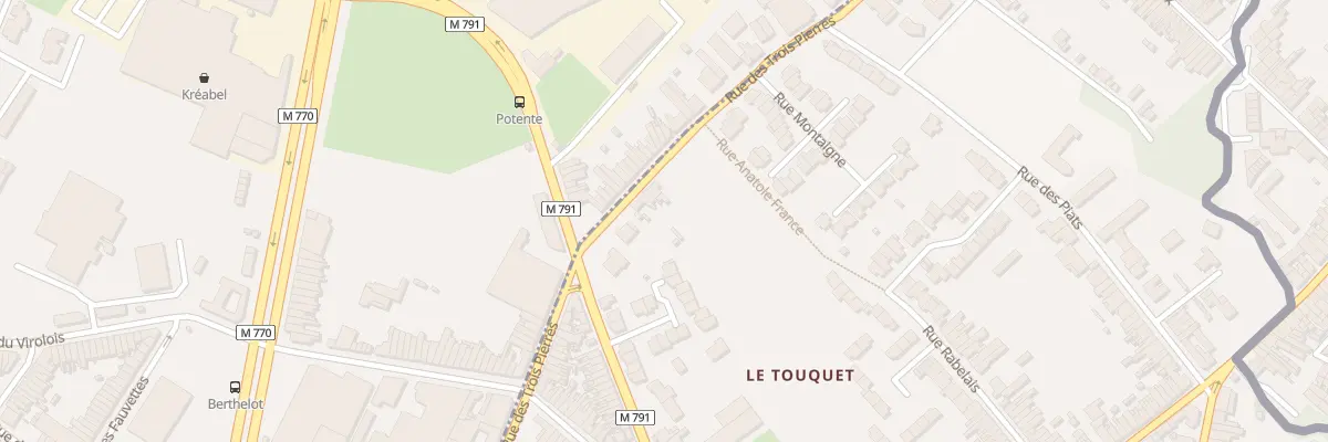 Plan du 89 Rue des Trois Pierres à Wattrelos