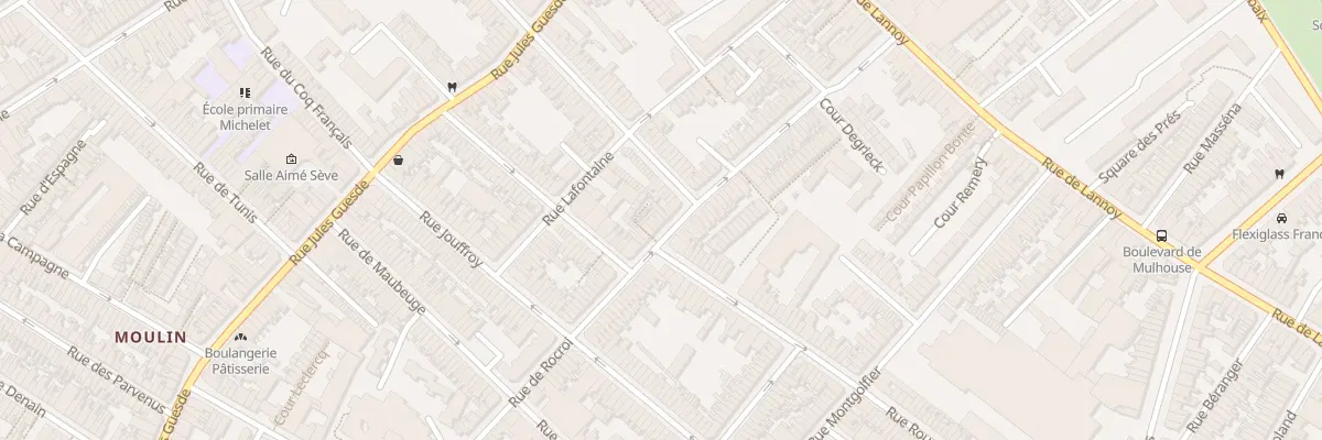 Plan du 44 Rue de Rocroi à Roubaix