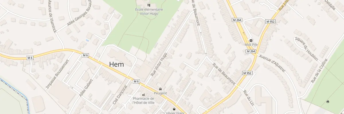 Plan du 22 Rue Victor Hugo à Hem