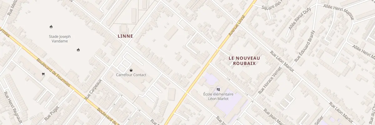 Plan du 276 Av Linné à Roubaix