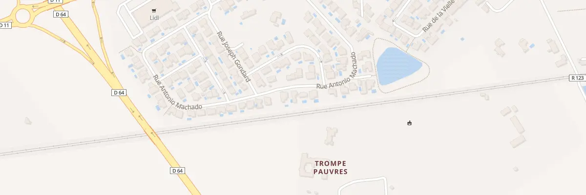 Plan du 524 Rue Antonio Machado à Béziers