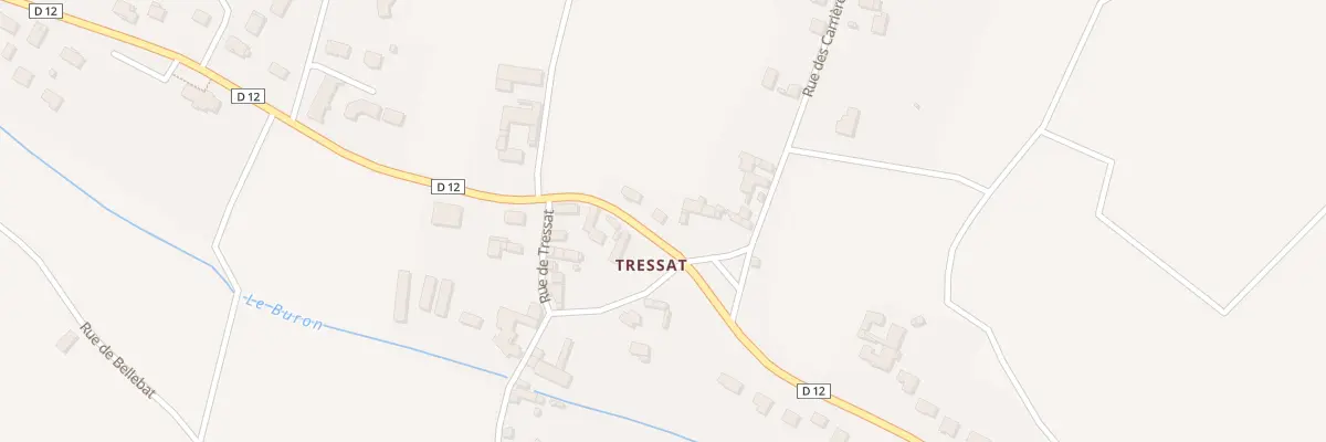 Plan du 8 Rte du Château - Tressat à Chaptuzat