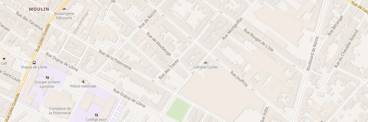 Plan du 115 Rue de Maubeuge à Roubaix