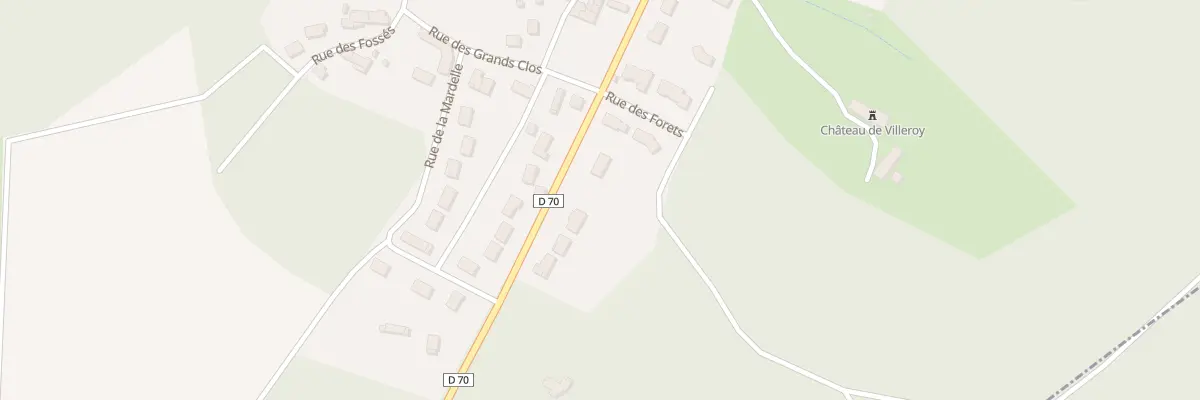 Plan du 9 Rue de la Haie Pelerine à Villeroy